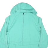 COLLECTION L Womens Green Zip Jacket L Polyester Blend Hooded Casual Outdoor