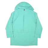 COLLECTION L Womens Green Zip Jacket L Polyester Blend Hooded Casual Outdoor