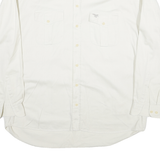 COUNTRY MCPERCY Mens White Cotton Blend Shirt 2XL Long Sleeve Button Down