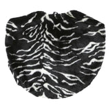 SKYLINE Womens Black & White Zebra Print Jacket S Polyester Blend Faux Fur