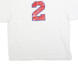 ONEITA Mens White Neatloaf Graphic T-Shirt XL Short Sleeve Crew Neck Vintage