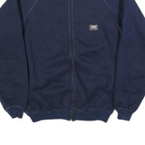 HELLY HANSEN Mens Navy Blue Jacket L Synthetic Zip Plain Casual Outdoor