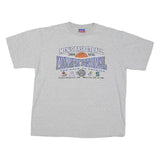 CHAMPION Mens Grey Basketball Midwest Regional Graphic T-Shirt XL Crew Neck