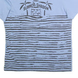 BAKERS Mens Blue Summer Shadow Graphic T-Shirt XL Short Sleeve Round Neck Casual
