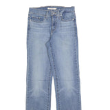 LEVI'S 314 Womens Jeans Blue Regular Straight Denim Light W26 L32 Classic Fit