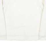 CALVIN KLEIN JEANS Womens White Polyester Blend Plain Crew Neck Basic Knit