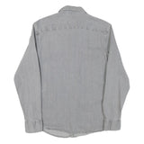 WRANGLER Mens Grey Shirt M Cotton Blend Casual Button-Up Classic Western