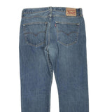 LEVI'S 501 Mens Blue Regular Straight Denim Medium W36 L30 Classic Button Fly