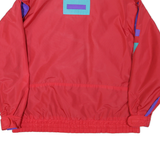 Womens Red Turquoise & Purple Synthetic Zip Jacket M Athletic Outdoor Plain