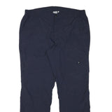 EP Mens Polyester Blend Navy Regular Fit Straight Leg Trousers W38 L32 Zip