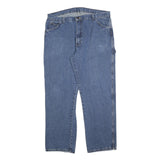 DICKIES Mens Blue Regular Fit Carpenter Denim Jeans W40 L32 Workwear Zip Closure