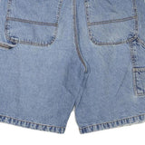 UNIONBAY Mens Denim Blue Casual Shorts L W36 Cotton Blend Relaxed Fit