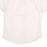 TOMMY HILFIGER Mens White Short Sleeve Shirt L Cotton Button Down Casual