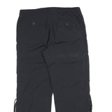H&M Womens Polyester Blend Black Relaxed Cargo Trousers W32 L30 Zip Pocket