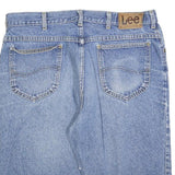 LEE Mens Denim Blue Casual Shorts L W34 Classic Cotton Blend Comfortable Fit