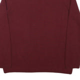 TOMMY HILFIGER Boys Maroon Plain V Neck Basic Knit Jumper L Cotton Blend