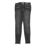 GUESS Mens Jeans Black Slim Skinny Denim Medium W28 L29 Zip Pocket Detail