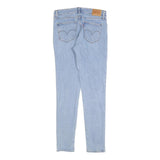 LEVI'S 711 Womens Jeans Blue Slim Skinny Denim Light W28 L32 Cotton Blend Zip