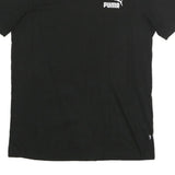 PUMA Mens Black Graphic T-Shirt M Short Sleeve Crew Neck Logo Print