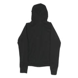 PUMA Womens Black Hoodie S Full Zip Cotton Blend Casual Sportswear