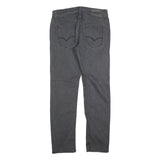 GUESS Mens Slim Grey Denim Jeans W33 L31 Stylish Cotton Blend Zip Closure