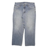 CARHARTT Mens Jeans Blue Relaxed Straight Denim Medium W36 L27 Workwear Zip