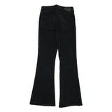 LEE Womens Cotton Blend Black Regular Flared Trousers W27 L30 Stylish Comfort