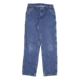 CARHARTT Mens Jeans Blue Regular Straight Denim Medium W34 L34 Workwear