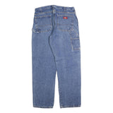 DICKIES Mens Relaxed Blue Denim Jeans W36 L34 Workwear Zip Closure