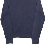 TOMMY HILFIGER Mens Navy Zip Up Plain Cotton Cotton Jumper M Classic Casual