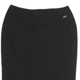 CHANEL Womens Black Mini Cotton Skirt M Classic Elegant Style