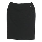 CHANEL Womens Black Mini Cotton Skirt M Classic Elegant Style