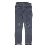 LEVI'S 505C Womens Jeans Blue Classic Straight Denim Medium W26 L27 Distressed