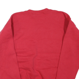 LEE Mens Red Mt n Bible Christian School Crew Neck M Cotton Blend Sweatshirt