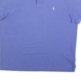 POLO RALPH LAUREN Mens Blue Short Sleeve Plain Polo Shirt XL Cotton Blend