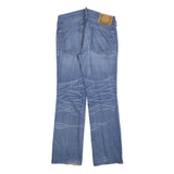 TRUE RELIGION Mens Blue Regular Straight Denim Medium W33 L33 Button Closure