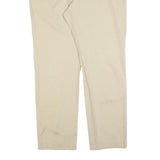 TOMMY HILFIGER Mens Slim Beige Cotton Blend Trousers W36 L32 Zip Classic
