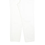 NAUTICA Womens Cotton Blend White Slim Straight Trousers W29 L27 Slim Fit Zip