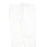 NAUTICA Womens Cotton Blend White Slim Straight Trousers W29 L27 Slim Fit Zip