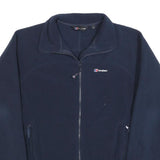 BERGHAUS Womens Navy Blue Fleece Jacket M Polyester Zip Outdoor Warm