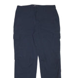 HENRI LLOYD Mens Polyester Blend Navy Relaxed Cargo Trousers W32 L31 Workwear