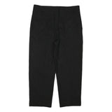 MASSIMO DUTTI Womens Viscose Blend Black Relaxed Straight Trousers W36 L26