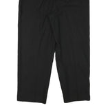 MASSIMO DUTTI Womens Viscose Blend Black Relaxed Straight Trousers W36 L26