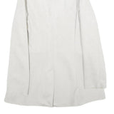 ZARA Womens White Button Jacket XS Polyester Blend Tailored Long Sleeve Plain