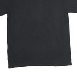 COMFORT COLOURS Mens Black Graphic T-Shirt L Cotton Short Sleeve Crew Neck