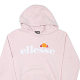 ELLESSE Girls Pink Hoodie 13-14Y Cotton Blend Pullover Hooded Sweatshirt