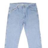 WRANGLER Mens Regular Fit Light Blue Denim Jeans W36 L30 Classic Cotton Zip