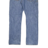 LEVI'S 501 Mens Jeans Blue Regular Straight Denim Light W32 L27 Button Closure