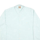 LORD HAMILTON Mens White Long Sleeve Shirt L Cotton Blend Classic Fit Button
