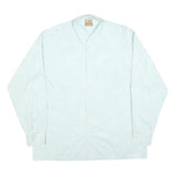 LORD HAMILTON Mens White Long Sleeve Shirt L Cotton Blend Classic Fit Button